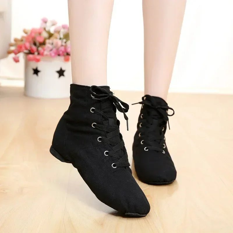 Women'S Xc Shoes - คูปองผู้หญิงผู้หญิง Lace Up ผ้าใบรองเท้าบัลเล่ต์ Pointe รองเท้าผ้าใบสําหรับผู้หญิงผู้ชายผู้หญิงเต้นรําแจ๊สรองเท้า