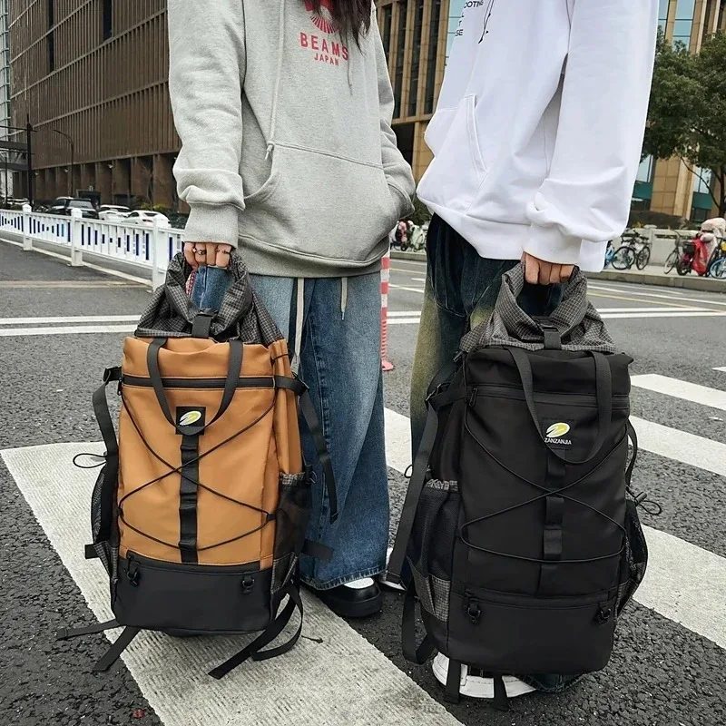 Women'S Shoes Back To School - กระเป๋าเป้กันน้ำขนาดใหญ่2024ใบสำหรับผู้ชายกระเป๋าหนังสือกระเป๋าใส่แล็ปท็อปกระเป๋านักเรียนกระเป๋าเดินป่ากระเป๋าสตรีทแวร์เป้กระเป๋าสะพายผู้หญิง