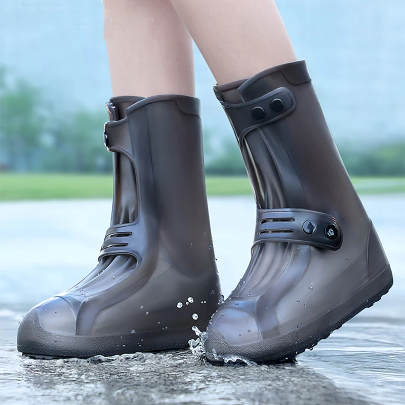 Women Shoes Xxl - M-XXL ฝนรองเท้ากันน้ํา Anti-SLIP รองเท้าฝนกลางแจ้งสวมใส่ยาง Overshoes สําหรับผู้หญิงผู้ชายรองเท้าอุปกรณ์เสริม