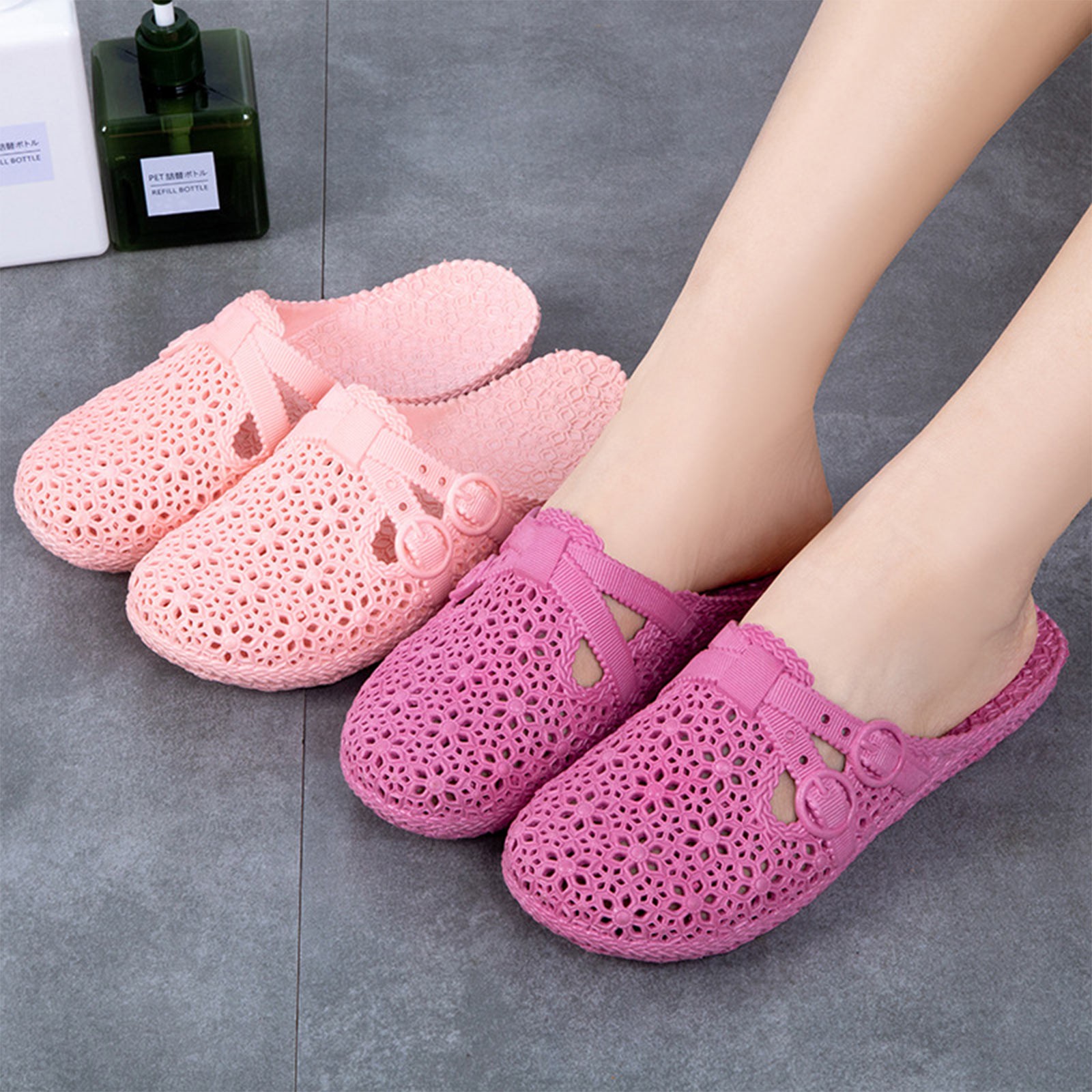 Women'S Shoes Popular - Wrap-Toe รองเท้าแตะฤดูร้อนกลางแจ้ง Perforated รองเท้าแฟชั่น Casual Hollow