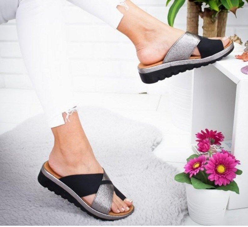 Women'S Shoes With Bunions - รองเท้าผู้หญิงรองเท้าแตะ Orthopedic Bunion Corrector Comfy แพลตฟอร์มสุภาพสตรี
