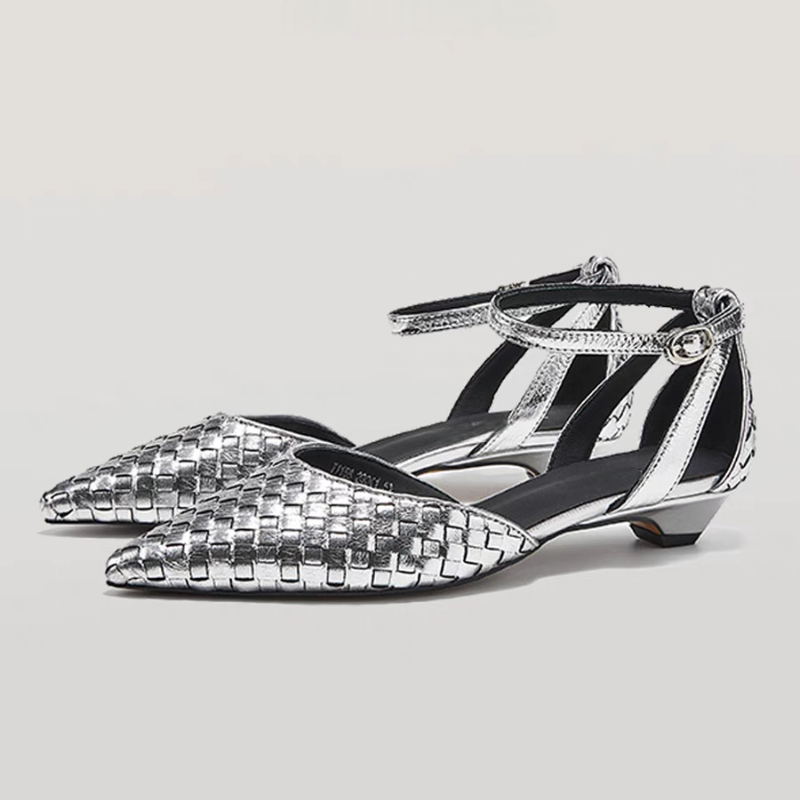 Women Shoes Brand - Pointed Toe รองเท้าส้นสูงผู้หญิงรองเท้าแตะรองเท้าผู้หญิง 2025 ฤดูร้อน Designer