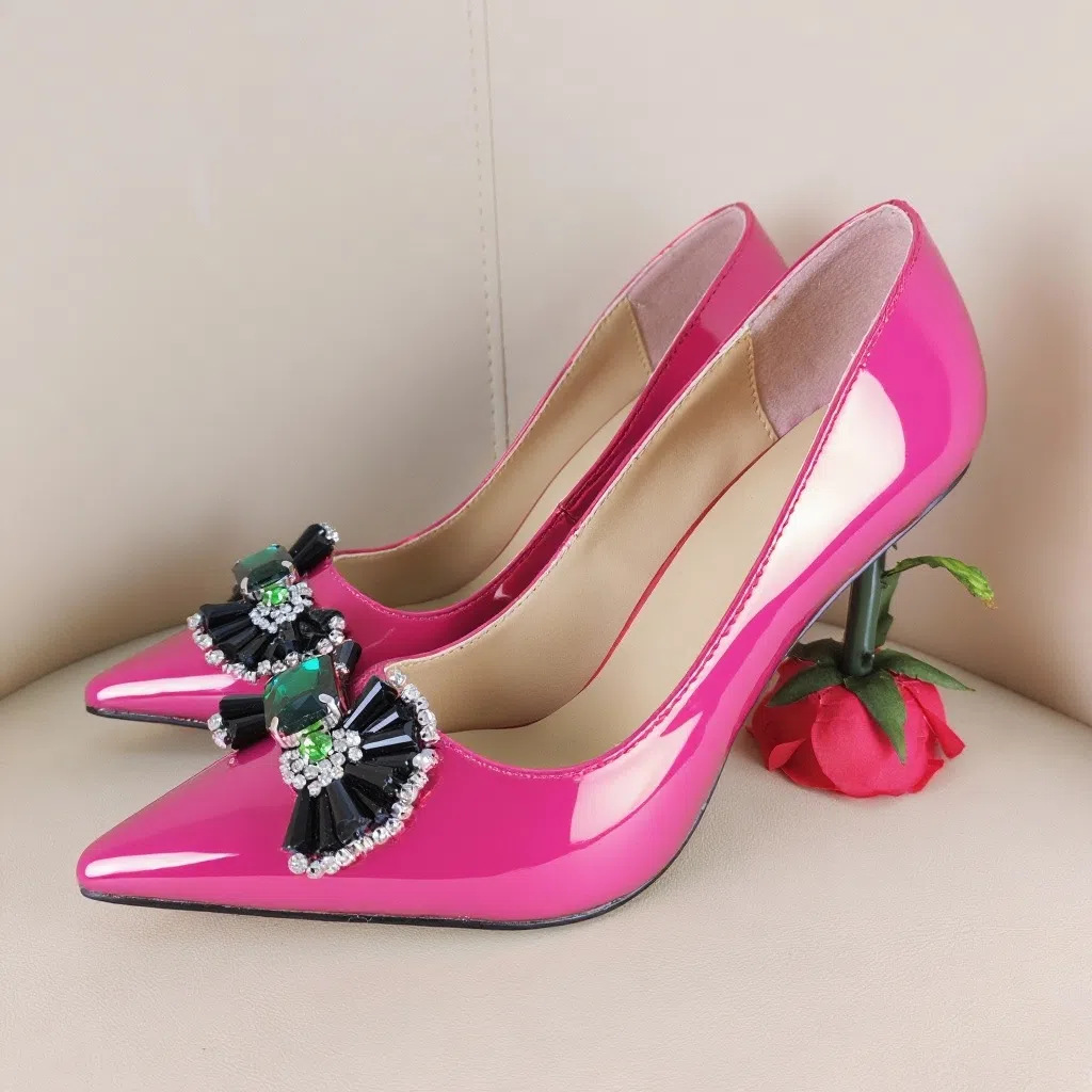 Women'S Shoes Ebay - รองเท้าแตะผู้หญิงสไตล์อิสระจากอีเบย์ รองเท้าสวมแบบมูล รองเท้าสำหรับงานแต่งงาน รองเท้าส้นสูงประดับเพชร