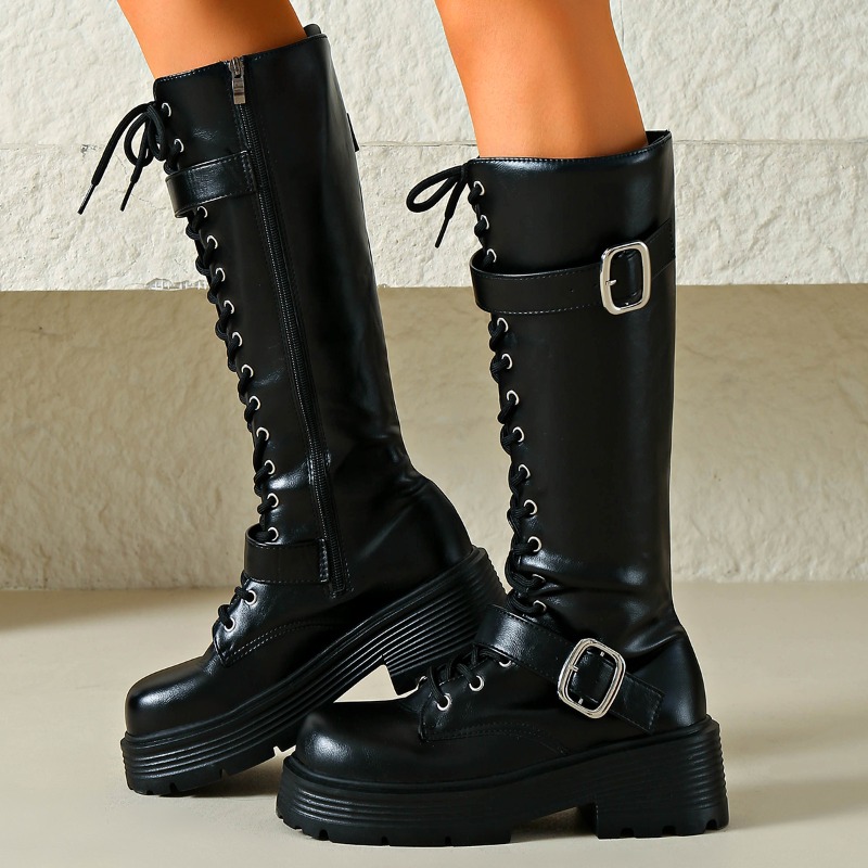 รองเท้าบูทหุ้มข้อผู้หญิงแบบพื้ - Platform Sneakers Chunky บทวิจารณ์และราคา
