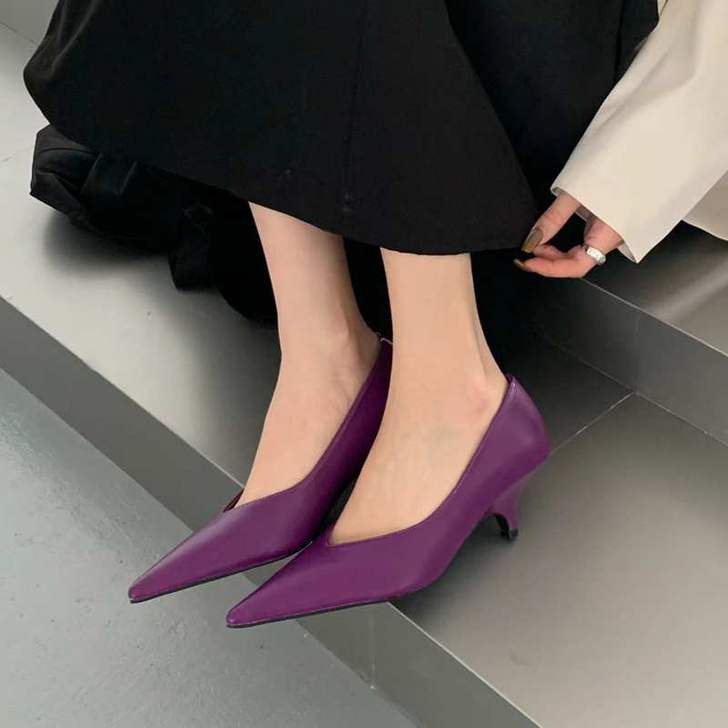 รองเท้าส้นเตี้ยแบบสวม SUOJIALU - Women'S Shoes Popular บทวิจารณ์และราคา