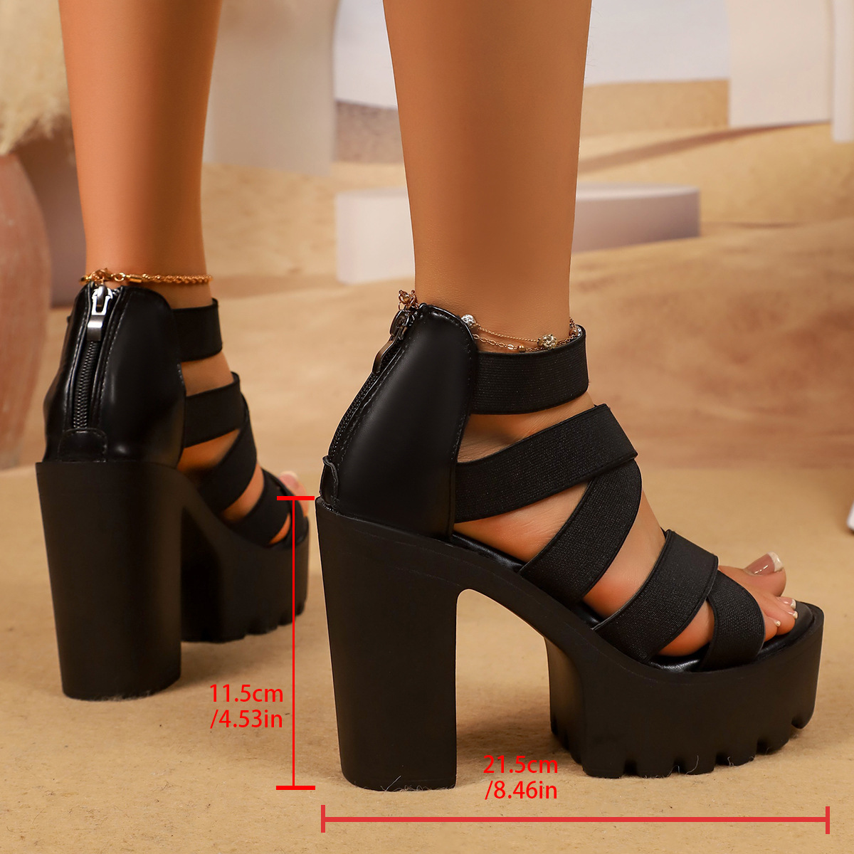 รองเท้าส้นสูงสไตล์พังก์แบบหนา  - Platform Sneakers Chunky บทวิจารณ์และราคา