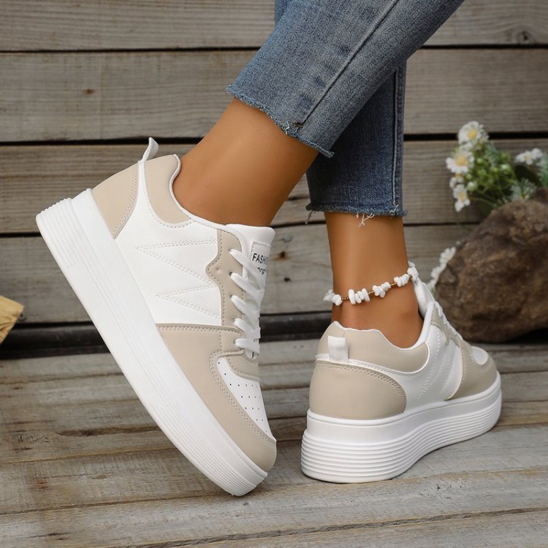 รองเท้าผ้าใบส้นตึกทรงกลมสำหรับ - Platform Sneakers Chunky บทวิจารณ์และราคา
