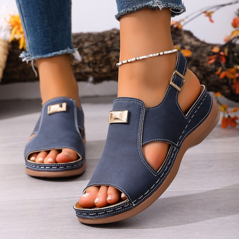 รองเท้าส้นเตารีดแบบสวมเปิดนิ้ว - Women'S Shoes With Bunions บทวิจารณ์และราคา
