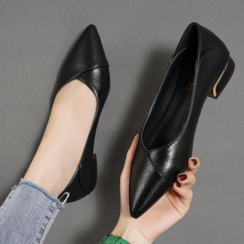 รองเท้าหนังผู้หญิงทรงหัวแหลม ส - Women'S Shoes Popular บทวิจารณ์และราคา