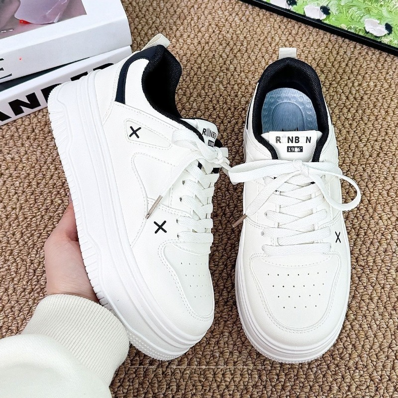 รองเท้าผ้าใบสีขาวระบายอากาศดี  - Women'S Shoes Back To School บทวิจารณ์และราคา