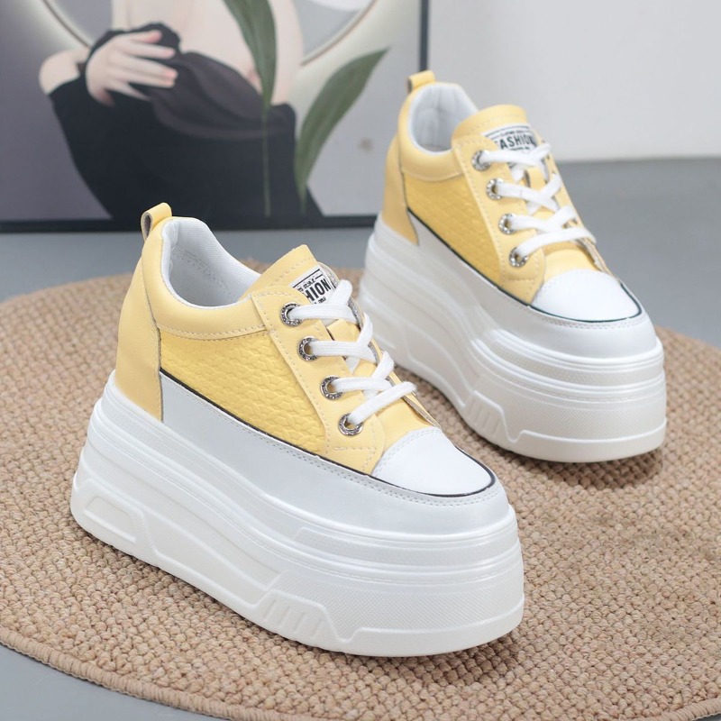 รองเท้าผ้าใบส้นเตารีดแบบหนา รุ - Platform Sneakers Chunky บทวิจารณ์และราคา