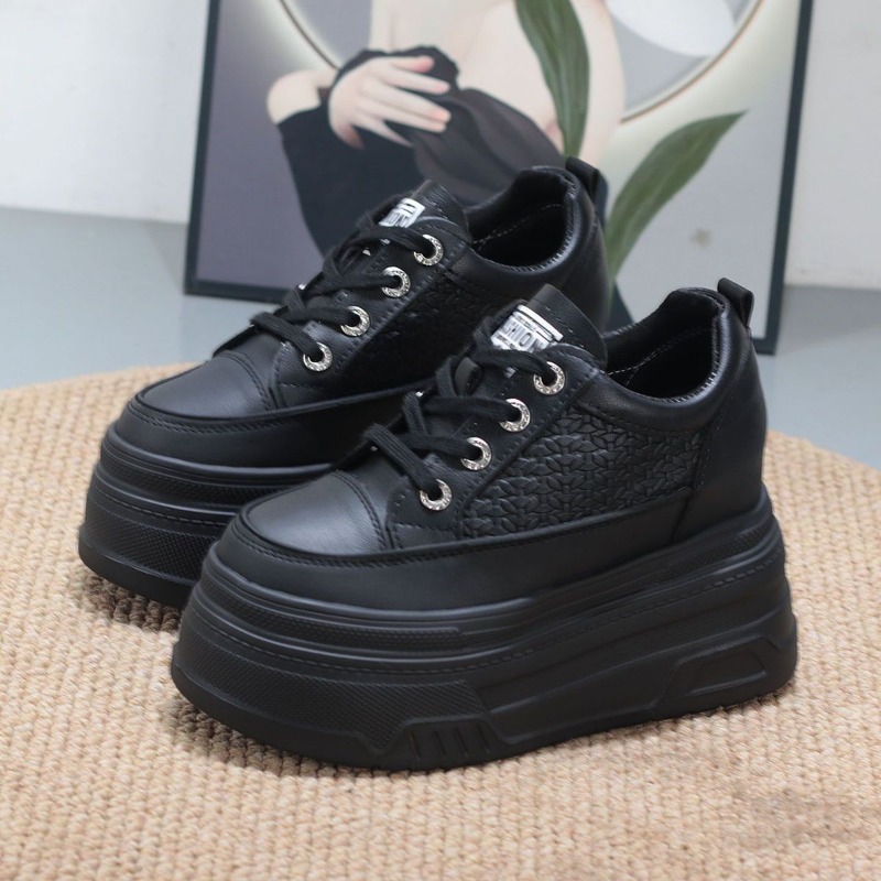 รองเท้าผ้าใบส้นเตารีดแบบหนา รุ - Platform Sneakers Chunky บทวิจารณ์และราคา