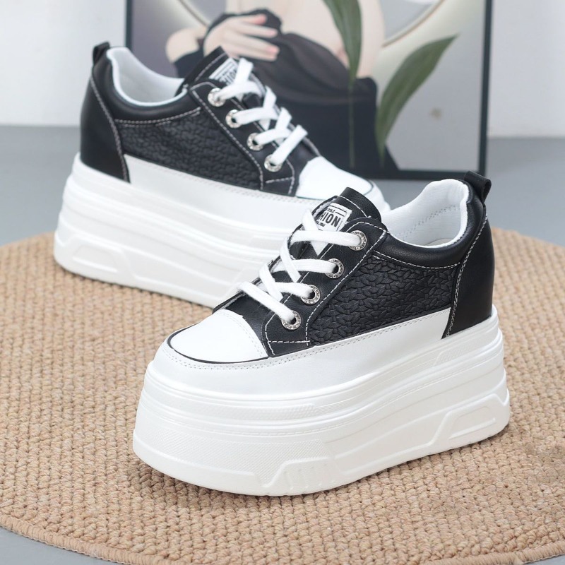 รองเท้าผ้าใบส้นเตารีดแบบหนา รุ - Platform Sneakers Chunky บทวิจารณ์และราคา