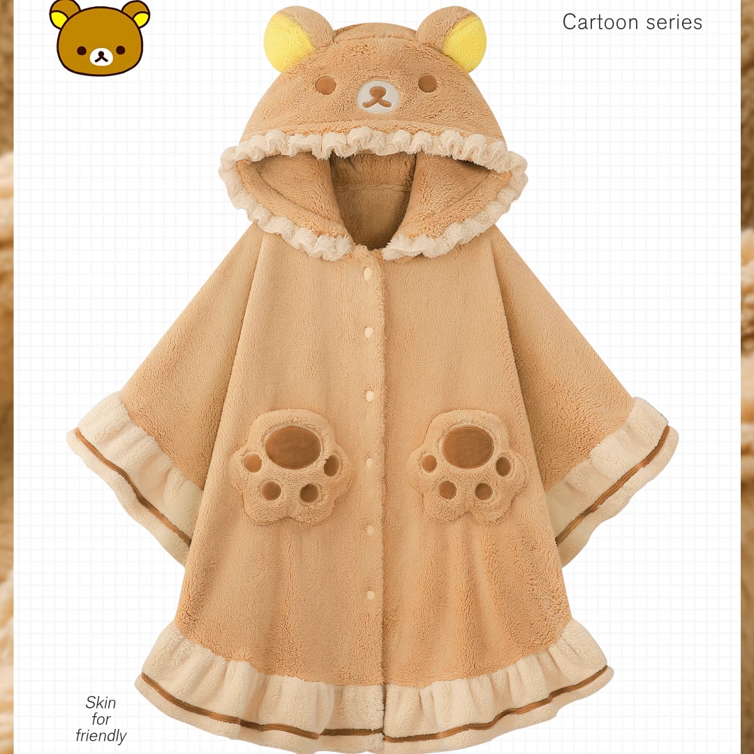 เสื้อคลุมมีฮู้ดลายริลัคคุมะสำห - Women Shoes Xxl บทวิจารณ์และราคา