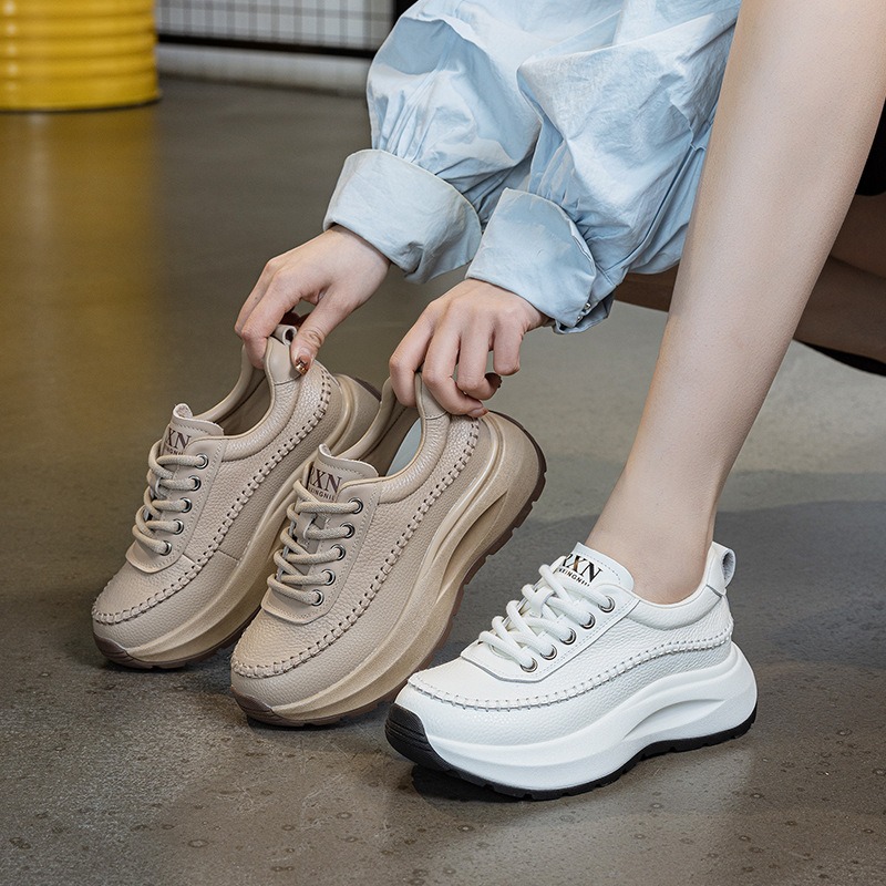 รองเท้าผ้าใบแฟชั่นผู้หญิงลำลอง - Platform Sneakers Chunky บทวิจารณ์และราคา