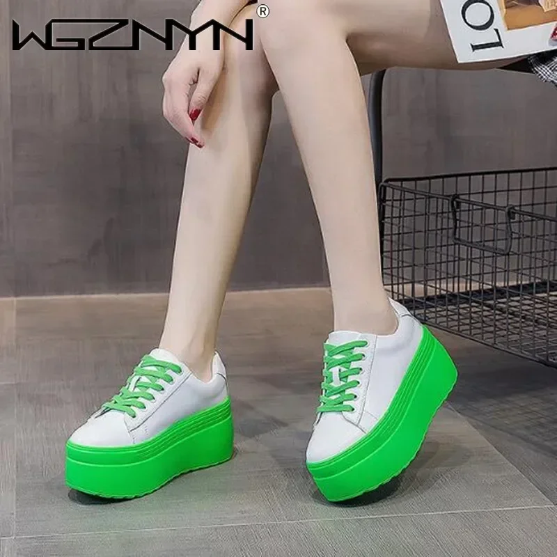 รองเท้าลำลองผู้หญิงหนังแท้สุดห - Platform Sneakers Chunky บทวิจารณ์และราคา
