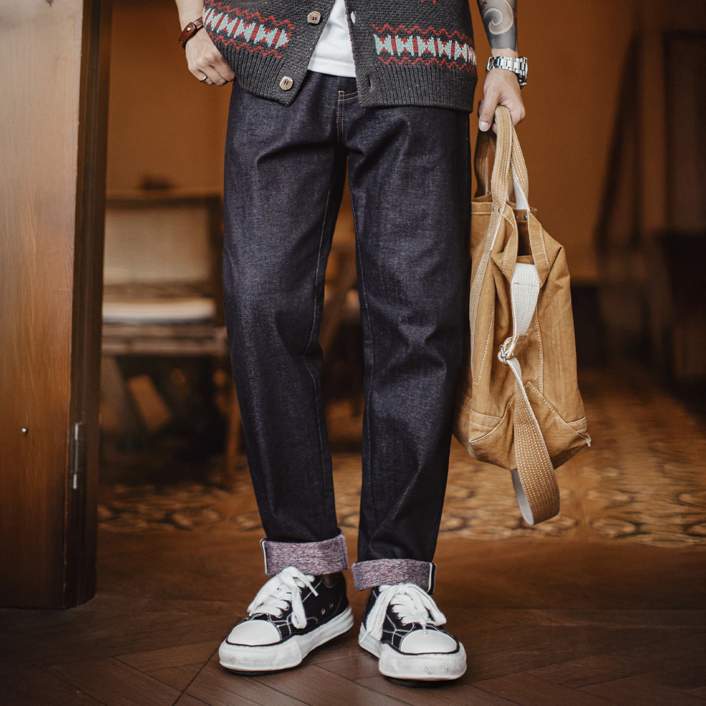 กางเกงยีนส์เดนิมดิบทรงตรงแบบวิ - Levis Jeans 501 บทวิจารณ์และราคา
