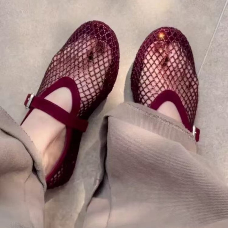 รองเท้าแตะแบบสวมประดับเพชรทรงก - Women'S Shoes Popular บทวิจารณ์และราคา