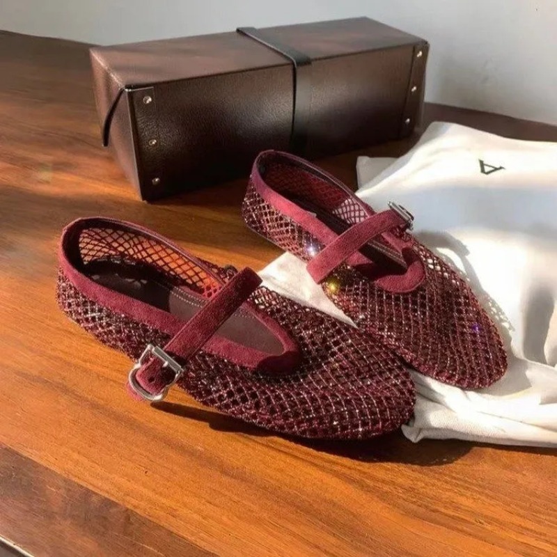 รองเท้าแตะแบบสวมประดับเพชรทรงก - Women'S Shoes Popular บทวิจารณ์และราคา