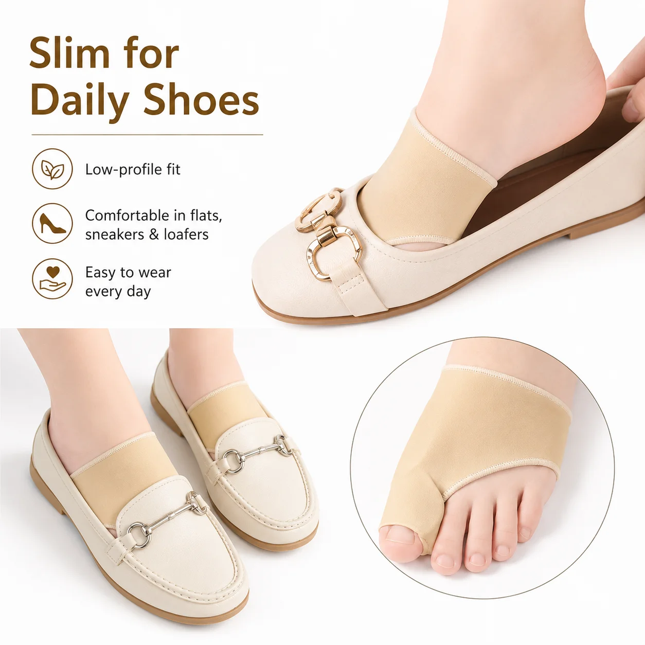 ปลอกแยกนิ้วเท้า ป้องกันนิ้วโป้ - Women'S Shoes With Bunions บทวิจารณ์และราคา
